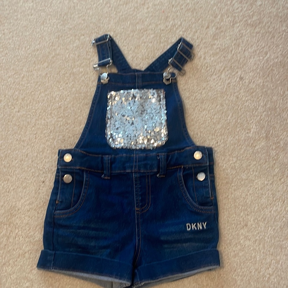 Girl’s Sequin Overalls